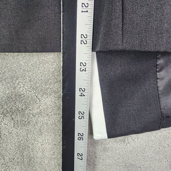 Womens Black Label By Evan-Picone Black/White Trim Blazer Jacket Open Front 16 - Picture 9 of 10